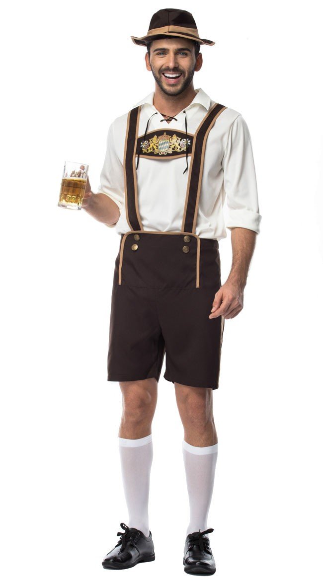 Bavarian Guy Oktoberfest Lederhosen Kostyme