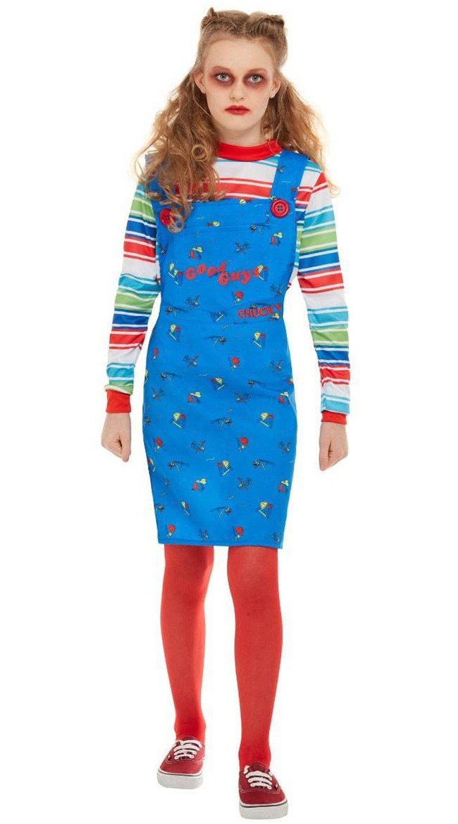 Jenter Chucky Kostyme Halloween Barnekostyme