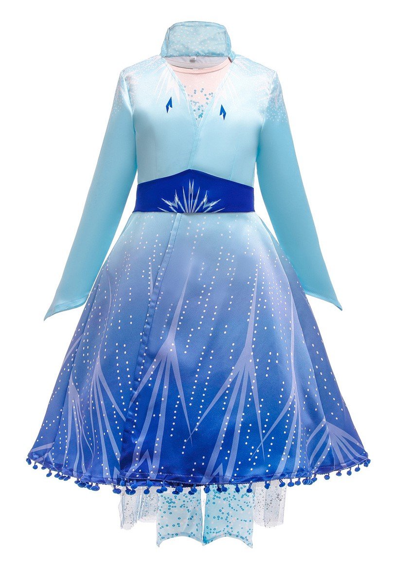 Frozen 2 Prinsessekjoler Elsa Kostyme for Barn