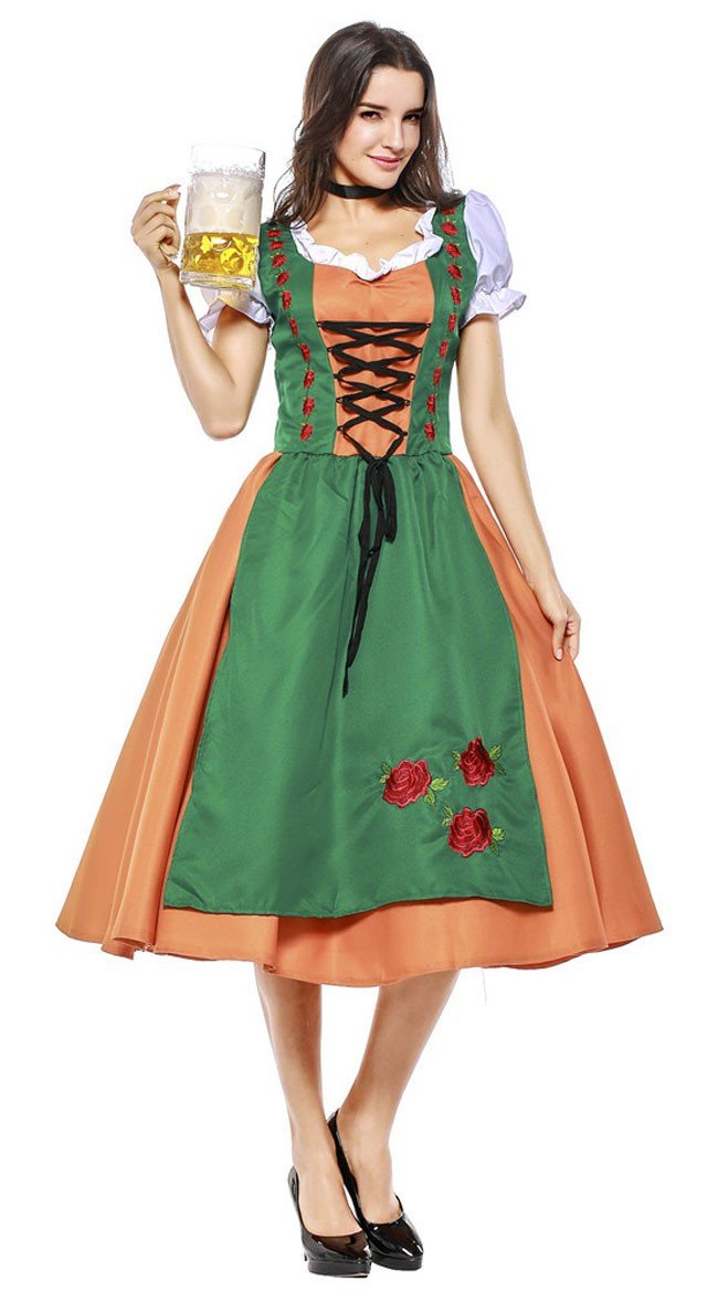 Tyrolerkjole Oktoberfest Kostyme Dame