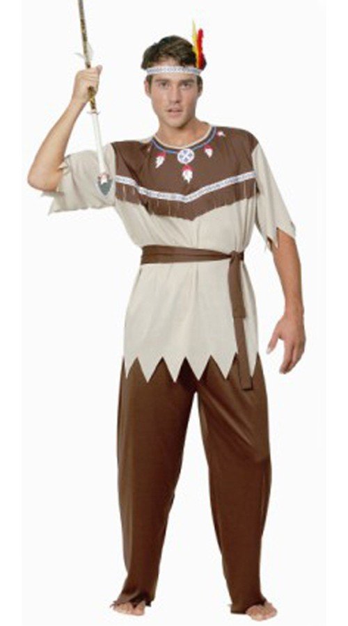 Voksen Halloween Indianer Kostyme Herre