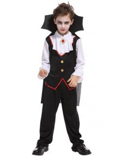 Gutter Edle Halloween Vampyr Kostyme for Barn