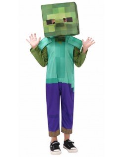 Minecraft Zombie Kostyme For Barn Halloween Kostymer