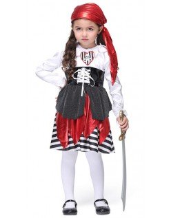 Halloween Lekende Pirat Kostymer Jente