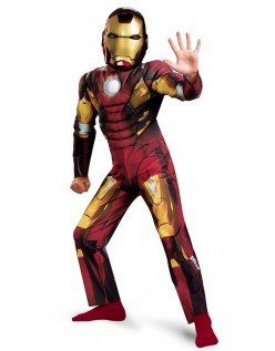Avengers Iron Man Mark VII Classic Muskel Kostyme Barn Rund