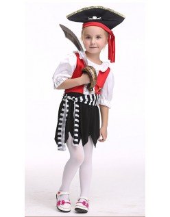 Halloween Jente Pirat Kostyme Barn