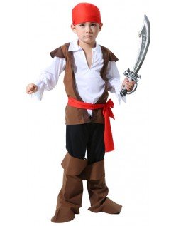 Barn Pirat Jack Halloween Kostyme Gutt