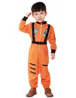 Lille Astronaut Kostyme Barn Oransje