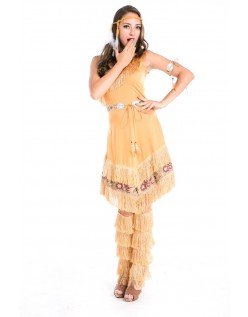 Deluxe Halloween Indianer Kostyme Dame