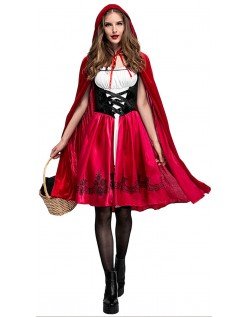 Klassisk Rødhette Kostyme til Halloween