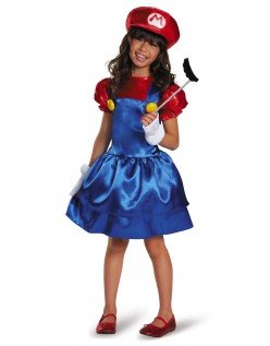 Barn Super Mario Kostyme Rørlegger Kostyme For Jente