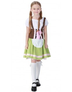 Oktoberfest Kostyme Barn Tyrolerkjole Jente