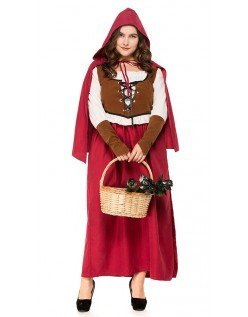 Skog Store Størrelser Lille Rødhette Kostyme for Halloween