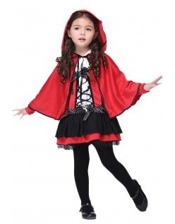 Barn Lille Rødhette Kostyme for Halloween