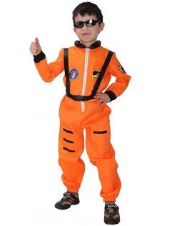Lille Barn NASA Astronaut Kostyme Oransje