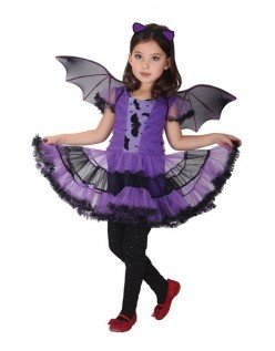 Fet Halloween Bat Kostyme Jente