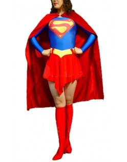 Klassisk Lycra Spandex Superwoman Kostyme