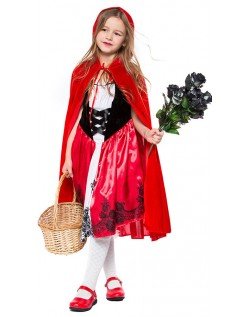 Barn Klassisk Lille Rødhette Kostyme til Halloween