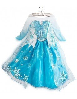 Isdronning Jenter Kjoler Elsa Frozen Kostyme