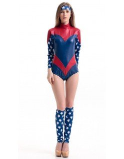 Sexy Romper Captain America Kostyme