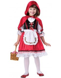 Elskling Barn Lille Rødhette Kostyme for Halloween