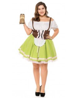 Tysk Gretchen Oktoberfest Kostyme Store Størrelser