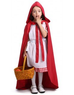 Deluxe Barn Lille Rødhette Kostyme for Halloween