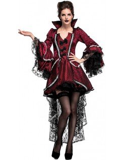 Elegant Viktoriansk Halloween Vampyr Kostyme