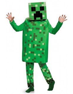 Barn Forkledning Creeper Kostyme Minecraft Kostymer Grønn